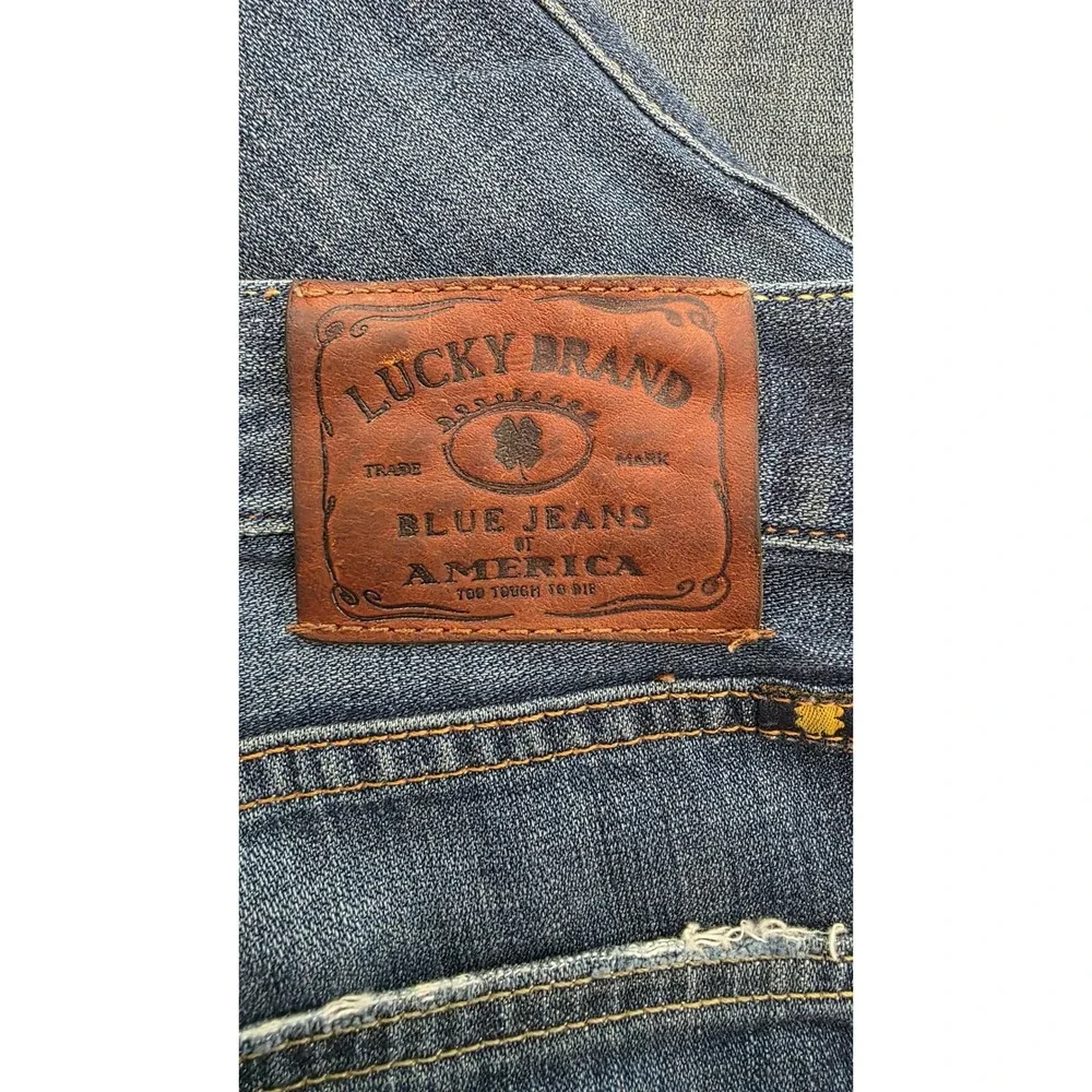 Lucky Brand 181 Relaxed Straight Jeans Mens 36x32 Blue Denim 100% Cotton